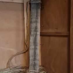 Holzhänger - Wand - u. Fenster - Dekoration - mit 4 kleinen Harken - Clayre&Eef – Bild 2