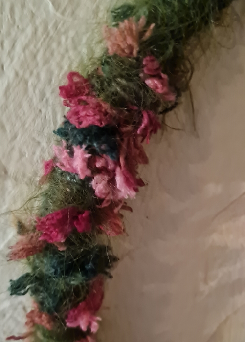 Jute Langhaarwolle Holzherz