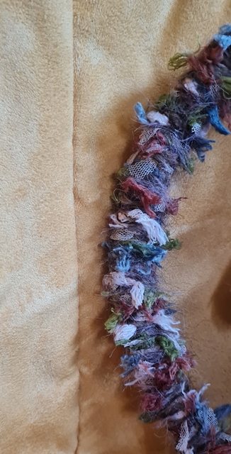 Hexenkranz aus Jute mit Plüschwolle & Hexe | Ø 25cm – Bild 3