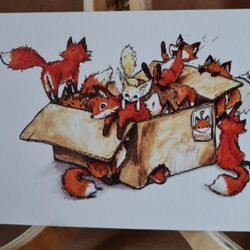 ein Rudel Füchse-Karte