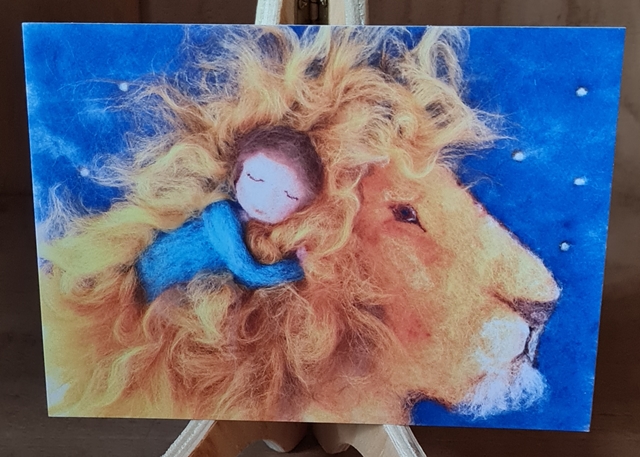 Grußkarte Löwe
