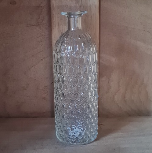 Glas - Vase - gemustert