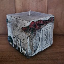 Kerzenquader "Toskana" grau – Bild 2