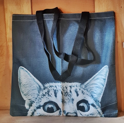 Stoff-Tasche mit Katze