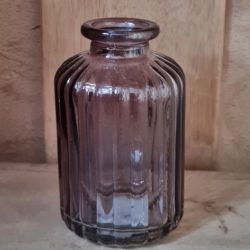 Vase Flasche Glas Rauchgrau